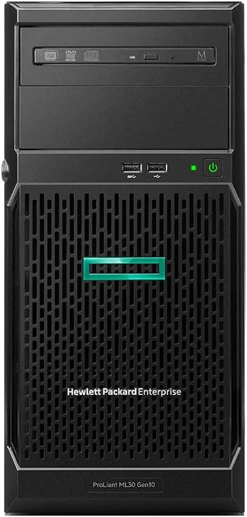 سرور ایستاده اچ پی ای HPE ProLiant ML30 Gen10 Plus، پردازنده Xeon E-2314 چهار هسته ای 2.8 گیگاهرتز، 64 گیگابایت حافظه DDR4، 4 ترابایت حافظه SSD، RAID، iLO، Server 2022 Essentials