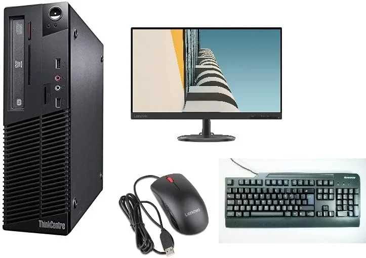 جدیدترین کامپیوتر رومیزی Lenovo ThinkCentre M73 SFF با عملکرد بالا، پردازنده Intel Core i3 3.4GHz، رم 16 گیگابایتی، SSD 512 گیگابایتی، DVD Writer، ویندوز 10 پرو به همراه مانیتور 22 اینچی