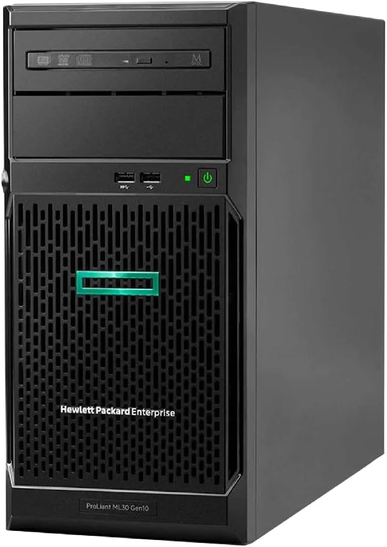 سرور ایستاده اچ پی ای HPE ProLiant ML30 Gen10 Plus، پردازنده Xeon E-2314 چهار هسته ای 2.8 گیگاهرتز، 64 گیگابایت حافظه DDR4، 4 ترابایت حافظه SSD، RAID، iLO، Server 2022 Essentials