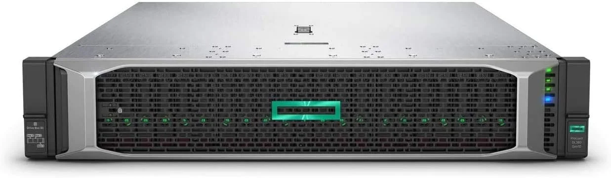 سرور رکمونت 2U اچ پی HPE ProLiant DL380-G10 با پردازنده Intel Xeon 4210، رم 32 گیگابایتی، بدون هارد دیسک، کنترلر RAID P408i-a/2GB، منبع تغذیه (1+0) 500 واتی، 3 سال گارانتی