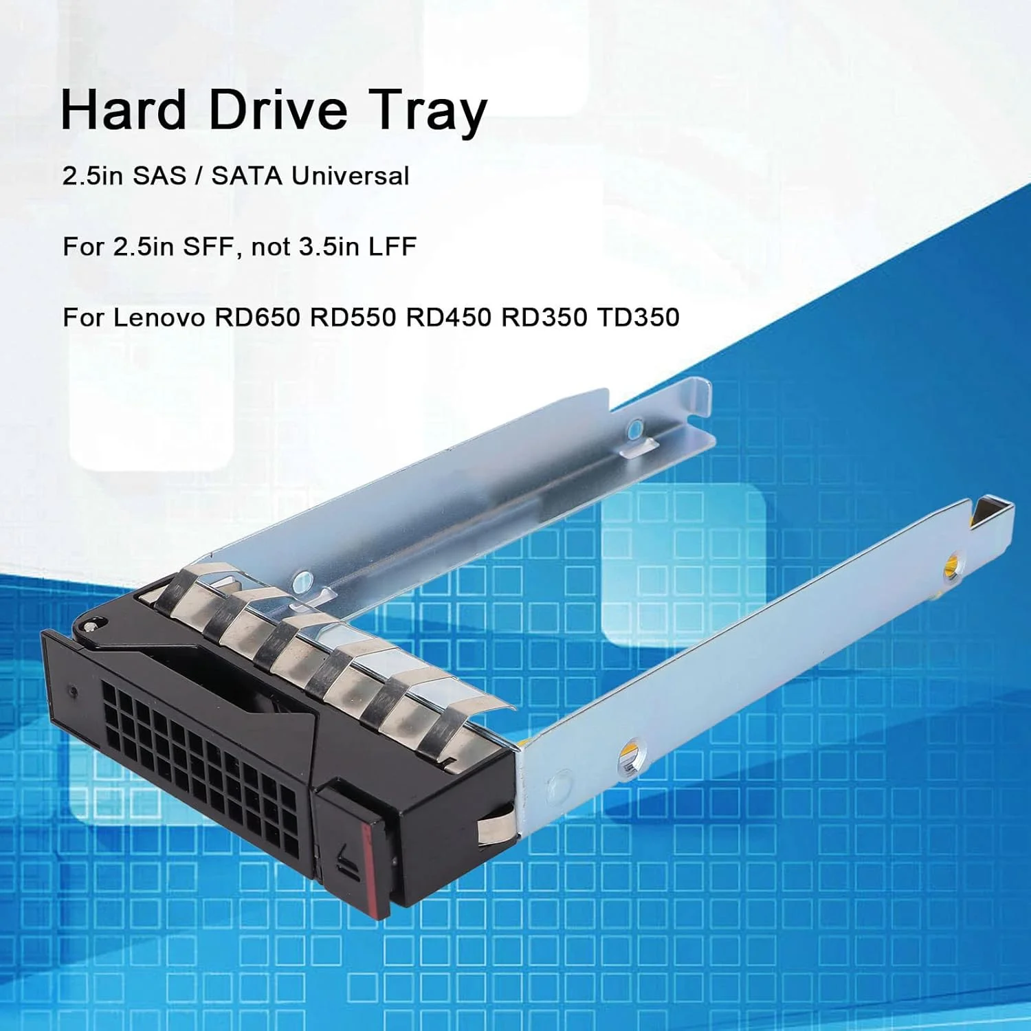 سینی هارد دیسک 2.5 اینچی سرور، محفظه سینی هارد دیسک، براکت آداپتور هارد دیسک ABS HDD Tray Caddy SAS/SATA یونیورسال برای Lenovo RD650 RD550 RD450 RD350 TD350