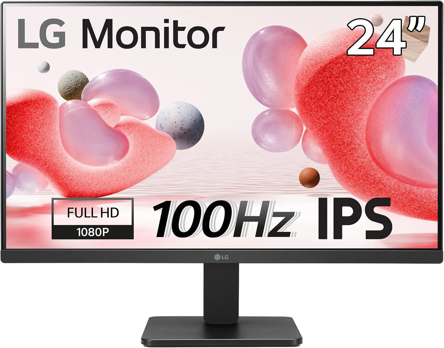 مانیتور کامپیوتر ال‌جی 24MR400-B سایز 60.5 سانتی‌متر [23.8 اینچ] رزولوشن 1920x1080 پیکسل Full HD مشکی (مانیتور 24 اینچ FHD VA 100Hz HDMI)
