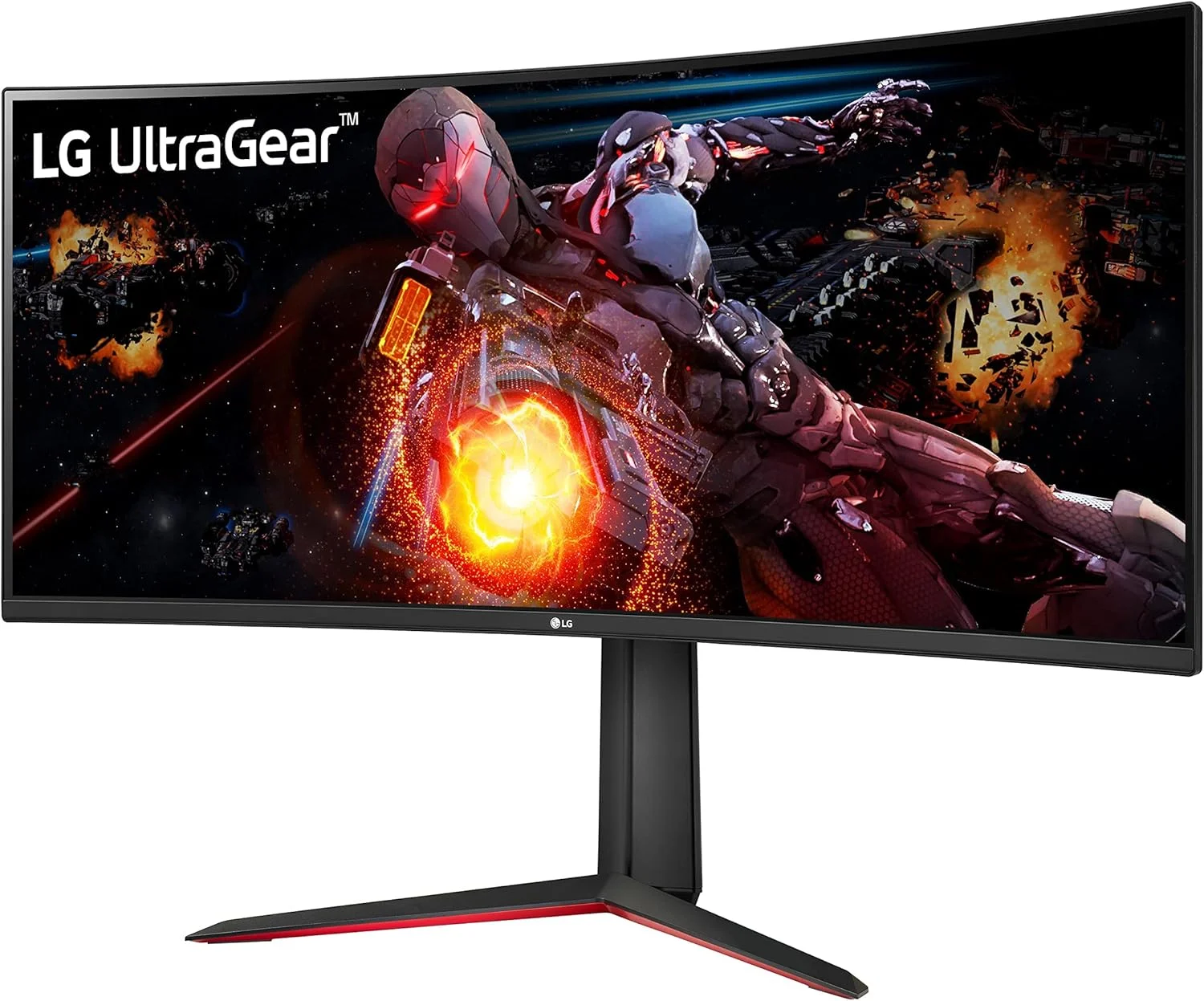 مانیتور خمیده گیمینگ فوق عریض 34 اینچی ال‌جی مدل 34GP63A-B با رزولوشن QHD (3440 x 1440)، نرخ تازه‌سازی 160 هرتز، HDR10، MaxxAudio® (7Wx2)، AMD FreeSync™ Premium و زمان پاسخگویی 1 میلی‌ثانیه