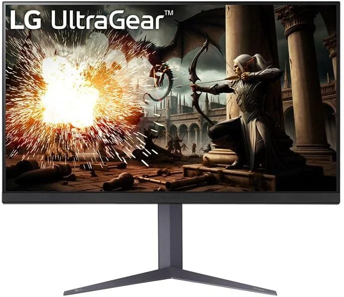 مانیتور گیمینگ 27 اینچی LG مدل 27GS75Q-B UltraGear با رزولوشن QHD (2560x1440)، پنل IPS، نرخ تازه‌سازی 180 هرتز (قابل اورکلاک تا 200 هرتز)، زمان پاسخگویی 1 میلی‌ثانیه GtG، سازگار با NVIDIA G-SYNC، AMD FreeSync، HDR10، دارای پورت‌های DP/HDMI، پایه با قابلیت تنظیم ارتفاع/شیب/چرخش، رنگ مشکی