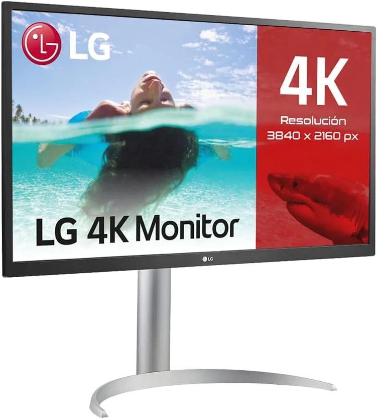 مانیتور ال جی 27UP550N-W سایز 27 اینچ 4K UHD (3840 x 2160) IPS LED HDR با پورت USB-C