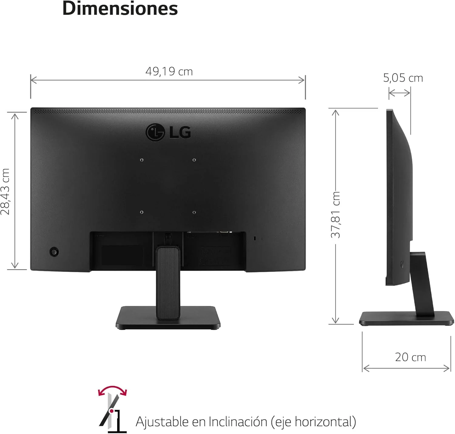 مانیتور کامپیوتر رومیزی 22 اینچی ال‌جی مدل 22MR410-B - نمایشگر VA، رزولوشن FHD (1920 x 1080)، زمان پاسخگویی 5ms GtG 100Hz، پوشش 99% sRGB، AMD FreeSync، عملکردهای گیمینگ و محافظت از چشم