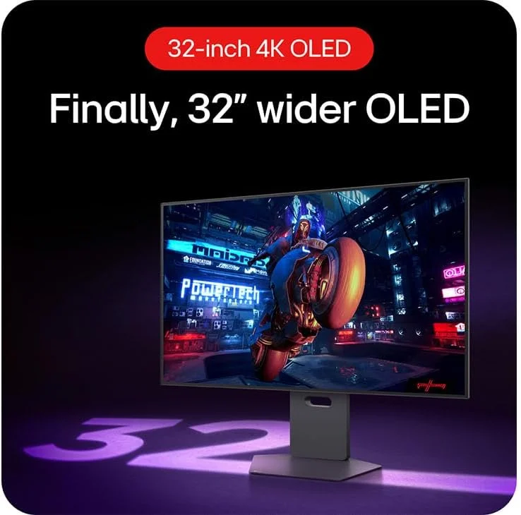 مانیتور گیمینگ 31.5 اینچی 4K OLED دو حالته ال‌جی مدل UltraGear 32GS95UV-B - نرخ نوسازی 240 هرتز (4K) / 480 هرتز (FHD) / زمان پاسخگویی 0.03 میلی‌ثانیه - سازگار با G-SYNC / FreeSync Premium Pro / HDR True Black 400 - DP 1.4 / 2×HDMI 2.1 / USB-A