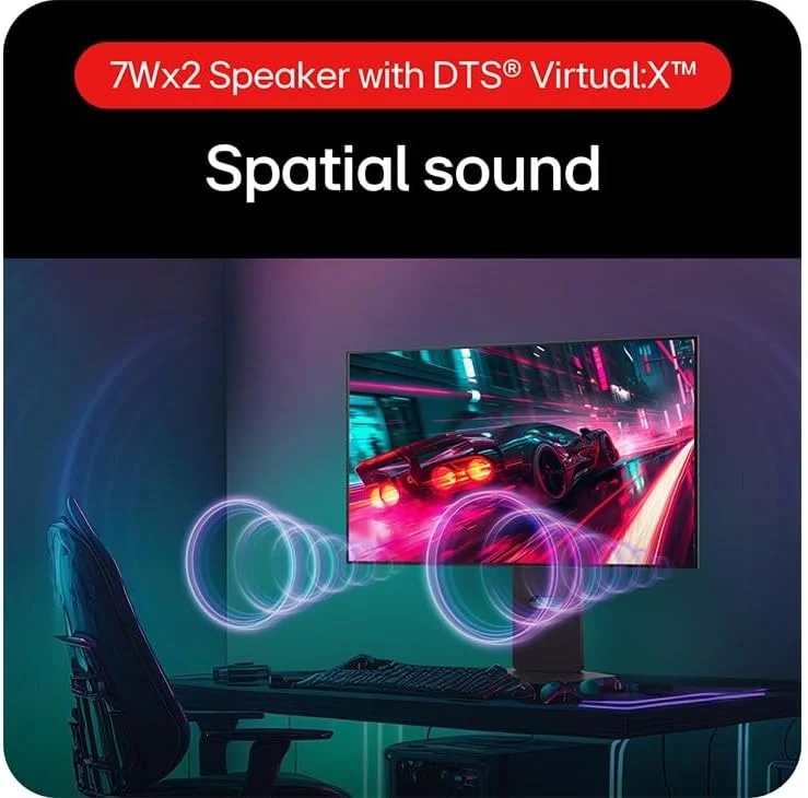 مانیتور گیمینگ 31.5 اینچی 4K OLED دو حالته ال‌جی مدل UltraGear 32GS95UV-B - نرخ نوسازی 240 هرتز (4K) / 480 هرتز (FHD) / زمان پاسخگویی 0.03 میلی‌ثانیه - سازگار با G-SYNC / FreeSync Premium Pro / HDR True Black 400 - DP 1.4 / 2×HDMI 2.1 / USB-A