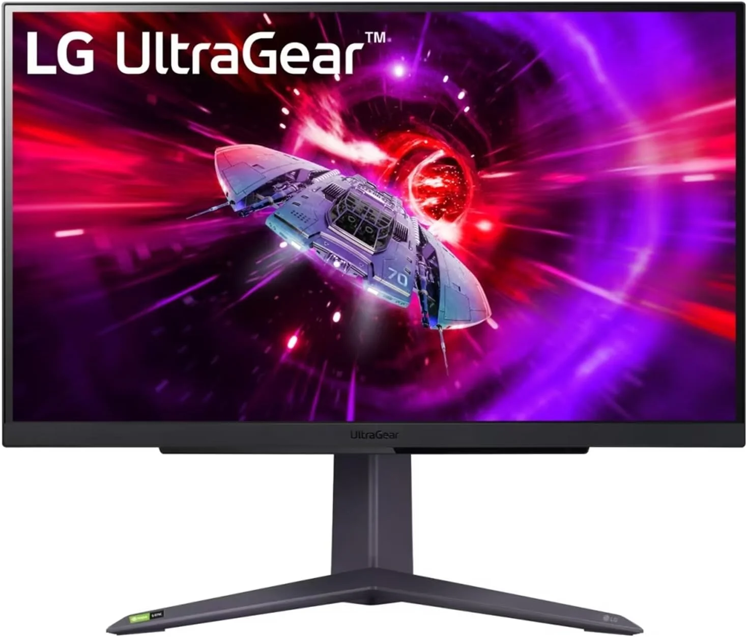 مانیتور گیمینگ 27 اینچی LG مدل 27GR75Q UltraGear، صفحه نمایش QHD IPS (2560 * 1440)، نرخ تازه سازی 165 هرتز و 1 میلی ثانیه، HDR 10، sRGB 99% (Typ.)، G-SYNC، AMD FreeSync Premium، ضد تابش نور، قابلیت تنظیم ارتفاع و چرخش، HDMI، DP مشکی (27GR75Q-B.ATR)