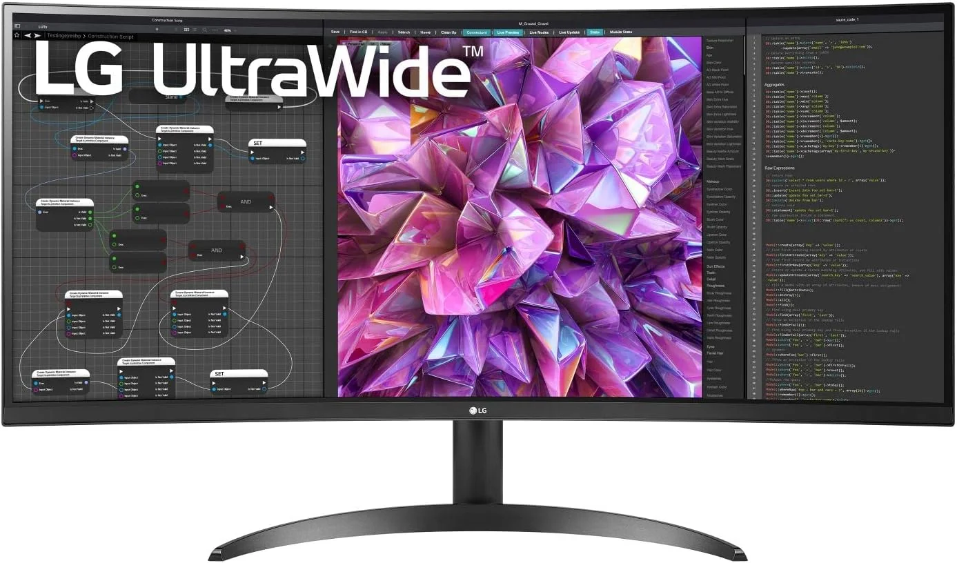 مانیتور خمیده فوق عریض 34 اینچی LG مدل 34WQ60C-B.AUS با رزولوشن QHD IPS HDR 10، دارای Dual Controller و OnScreen Control، رنگ مشکی