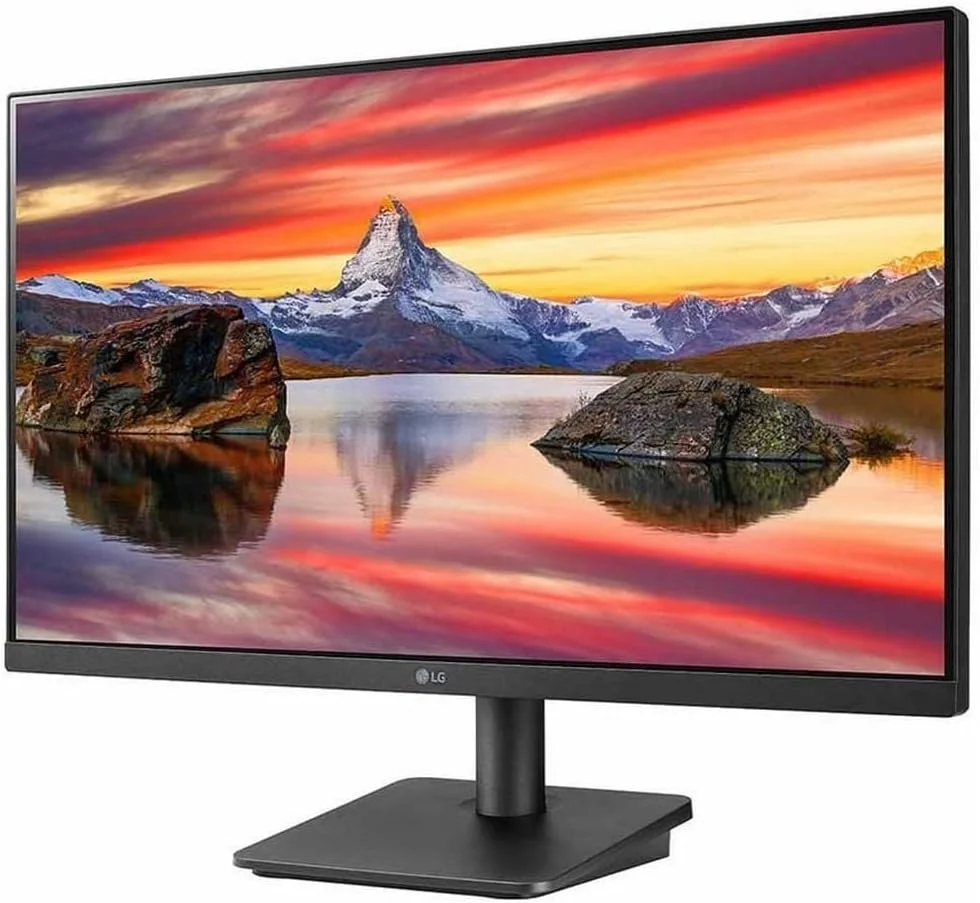 مانیتور ال جی الکترونیکس فول اچ دی 24MP400، 24 اینچ، 1080p، 75 هرتز، 5 میلی‌ثانیه، نمایشگر IPS، AMD FreeSync، صرفه‌جویی در انرژی، HDMI، VGA، ضد تابش نور، قابلیت تنظیم شیب، طراحی تقریباً بدون حاشیه