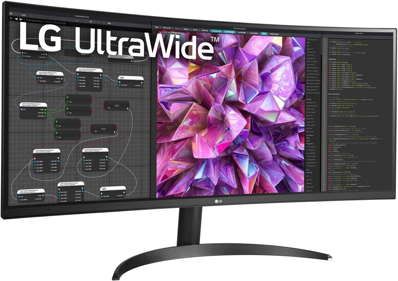 مانیتور خمیده فوق عریض 34 اینچی LG مدل 34WQ60C-B.AUS با رزولوشن QHD IPS HDR 10، دارای Dual Controller و OnScreen Control، رنگ مشکی