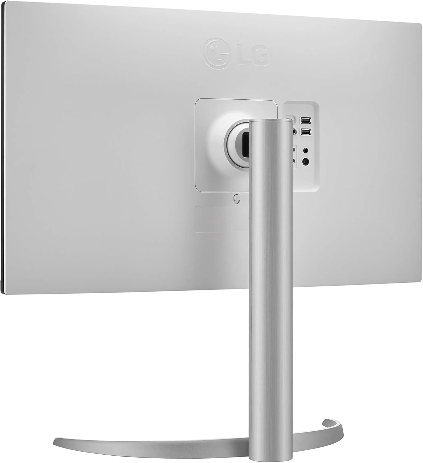 مانیتور ال جی 27UP850-W سایز 27 اینچ UHD (3840 x 2160) با پنل IPS، VESA DisplayHDR 400، پوشش رنگ 95% DCI-P3، USB-C، طراحی تقریبا بدون حاشیه در 3 طرف، پایه قابل تنظیم ارتفاع/چرخش/شیب - نقره ای