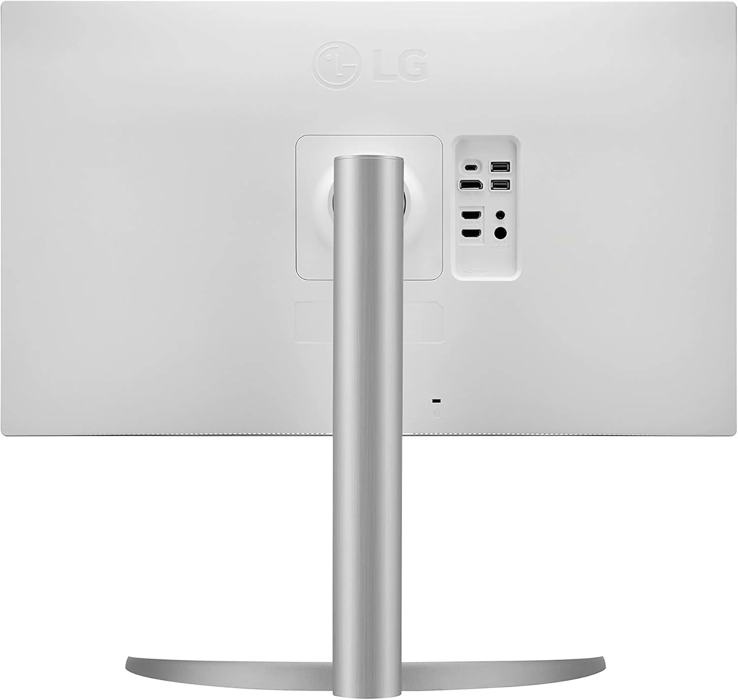 مانیتور ال جی 27UP850-W سایز 27 اینچ UHD (3840 x 2160) با پنل IPS، VESA DisplayHDR 400، پوشش رنگ 95% DCI-P3، USB-C، طراحی تقریبا بدون حاشیه در 3 طرف، پایه قابل تنظیم ارتفاع/چرخش/شیب - نقره ای