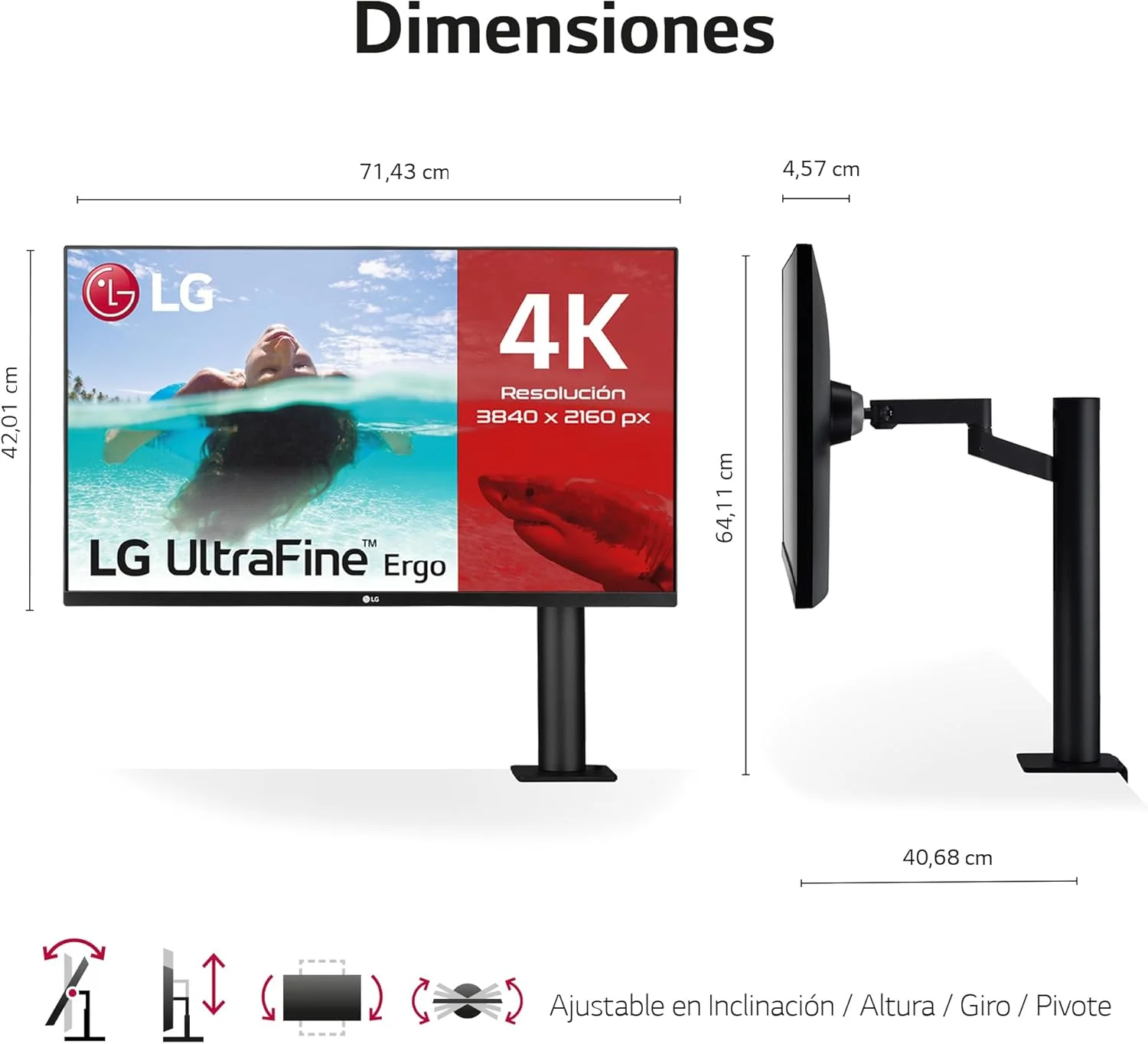 مانیتور ال جی مدل 32UN880P-B UltraHD سایز 32 اینچ مانیتور ال جی مدل 32UN880P-B UltraHD سایز 32 اینچ