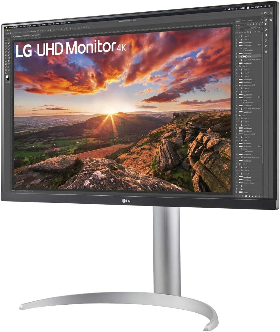 مانیتور 27 اینچی 4K UHD IPS الجی مدل 27UP850-W.AED با HDMI/DP/USB-C، زمان پاسخگویی 5 میلیثانیه، FreeSync و HDR مانیتور 27 اینچی 4K UHD IPS الجی مدل 27UP850-W.AED با HDMI/DP/USB-C، زمان پاسخگویی 5 میلیثانیه، FreeSync و HDR