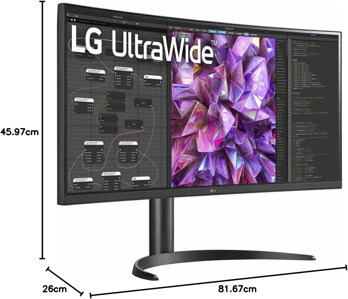 مانیتور خمیده فوق عریض الجی 34WQ75C، 34 اینچ، 21:9 QHD 1440p، نمایشگر IPS، پوشش 99% sRGB (Typ.)، HDR 10، ویژگیهای محافظت از چشم، USB Type-C، RJ45 LAN، HDMI، DisplayPort، بلندگوهای استریو 7 واتی، طراحی ارگونومیک مانیتور خمیده فوق عریض الجی 34WQ75C، 34 اینچ، 21:9 QHD 1440p، نمایشگر IPS، پوشش 99% sRGB (Typ.)، HDR 10، ویژگیهای محافظت از چشم، USB Type-C، RJ45 LAN، HDMI، DisplayPort، بلندگوهای استریو 7 واتی، طراحی ارگونومیک