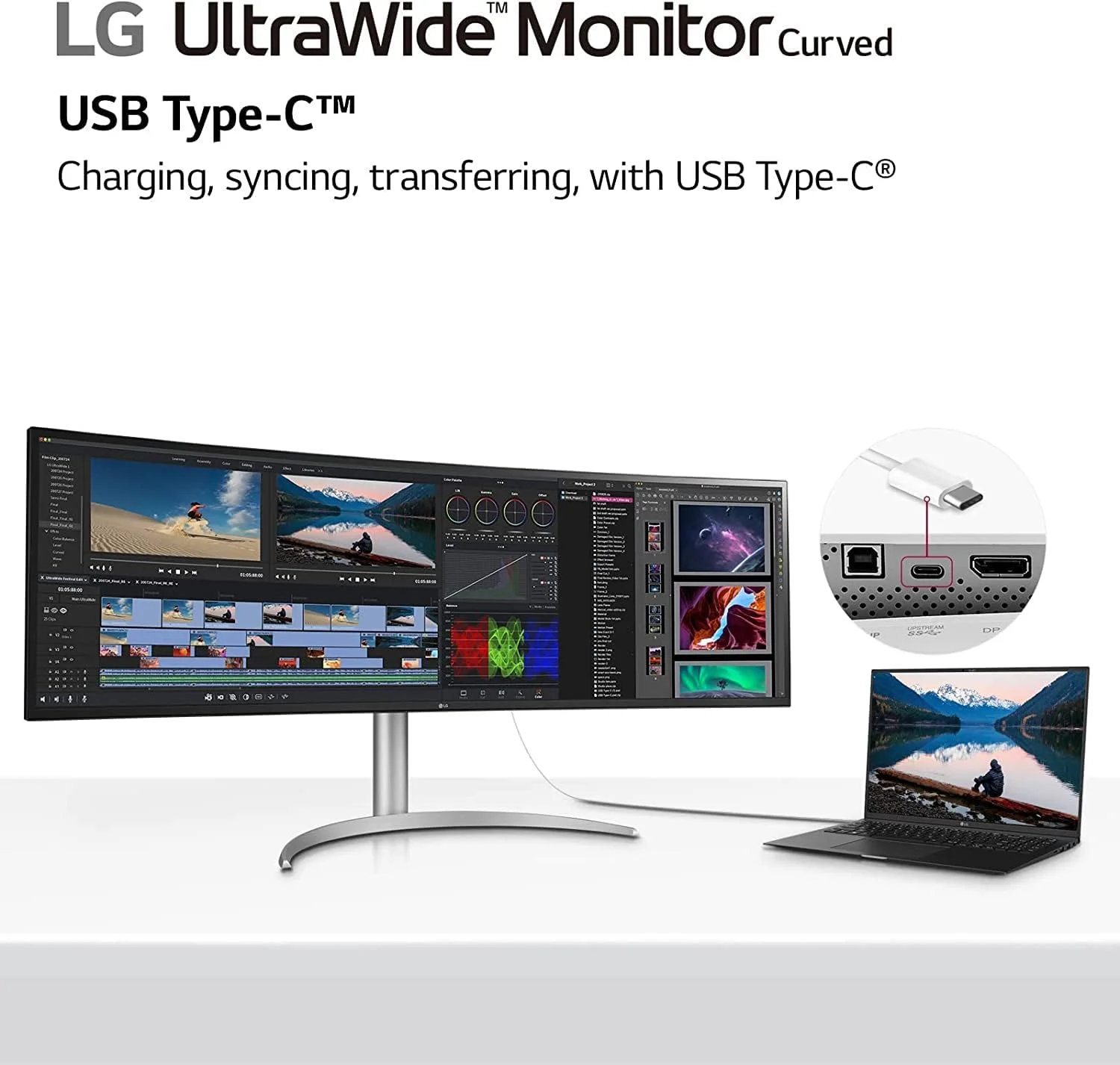 مانیتور فوق عریض الجی (49WQ95C) - صفحه نمایش 49 اینچی 32:9 Nano IPS، DQHD (5120x1440p) با نرخ 144 هرتز، DCI-P3 98٪، Display HDR™400، خمیده مانیتور فوق عریض الجی (49WQ95C) - صفحه نمایش 49 اینچی 32:9 Nano IPS، DQHD (5120x1440p) با نرخ 144 هرتز، DCI-P3 98٪، Display HDR™400، خمیده