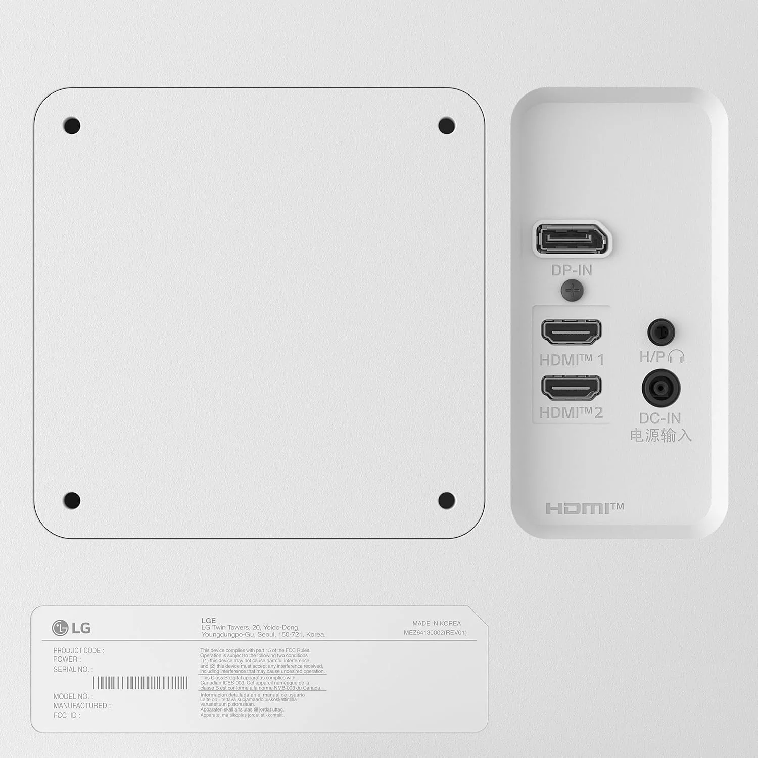 مانیتور 27 اینچی 4K UHD ال‌جی مدل 27US500-W Ultrafine (3840x2160) HDR10 IPS طراحی بدون حاشیه حالت Reader Flicker Safe Switch App HDMI DisplayPort - سفید