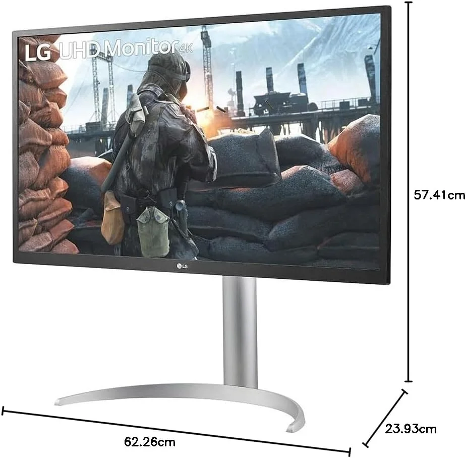 مانیتور 27 اینچی ال جی مدل 27UP550 با کیفیت 4K UHD IPS، پوشش 98% sRGB، HDR10 و AMD FreeSync