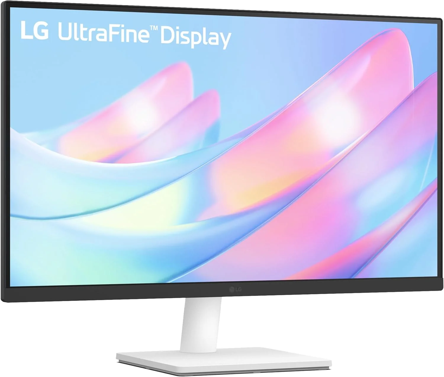 مانیتور 27 اینچی 4K UHD ال‌جی مدل 27US500-W Ultrafine (3840x2160) HDR10 IPS طراحی بدون حاشیه حالت Reader Flicker Safe Switch App HDMI DisplayPort - سفید