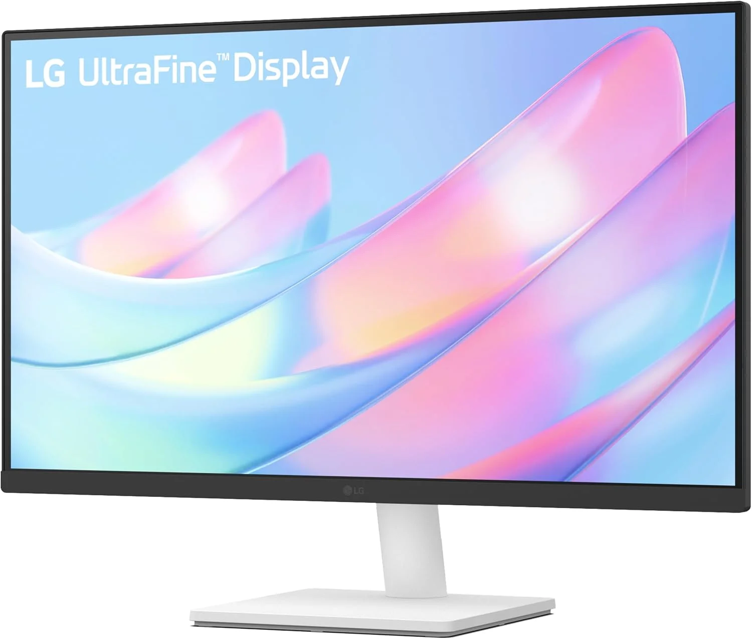 مانیتور 27 اینچی 4K UHD ال‌جی مدل 27US500-W Ultrafine (3840x2160) HDR10 IPS طراحی بدون حاشیه حالت Reader Flicker Safe Switch App HDMI DisplayPort - سفید