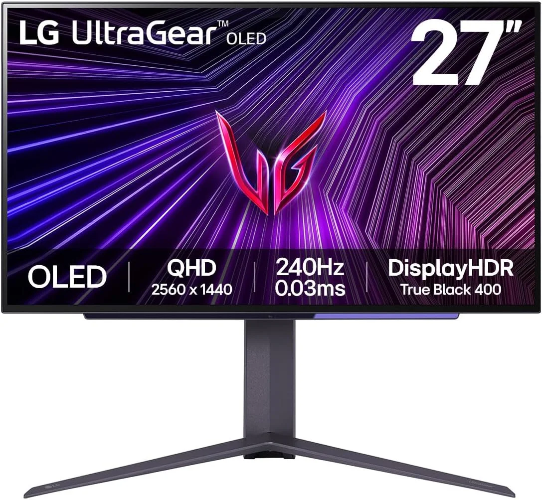 مانیتور کامپیوتر ال‌جی 27GS95QE-B، 67.3 سانتی‌متر [26.5 اینچ]، 2560 x 1440 پیکسل، Quad HD، OLED، مشکی (OLED 27 اینچ، 2560 X 1440، 0.03MS - 16:09، 1500000:1، HDMI 2.1 X2)