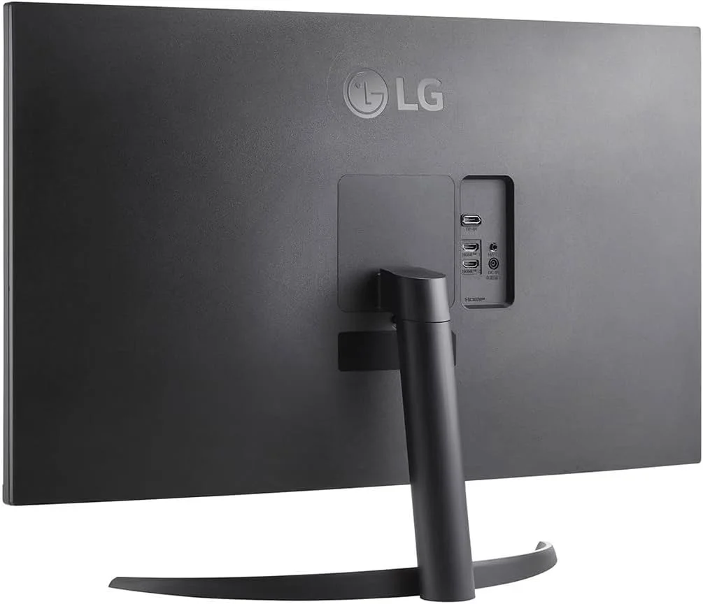 مانیتور 32 اینچی UHD 4K HDR ال‌جی مدل 32UR500 با پورت HDMI، DisplayPort، بلندگو و پایه قابل تنظیم شیب - مشکی