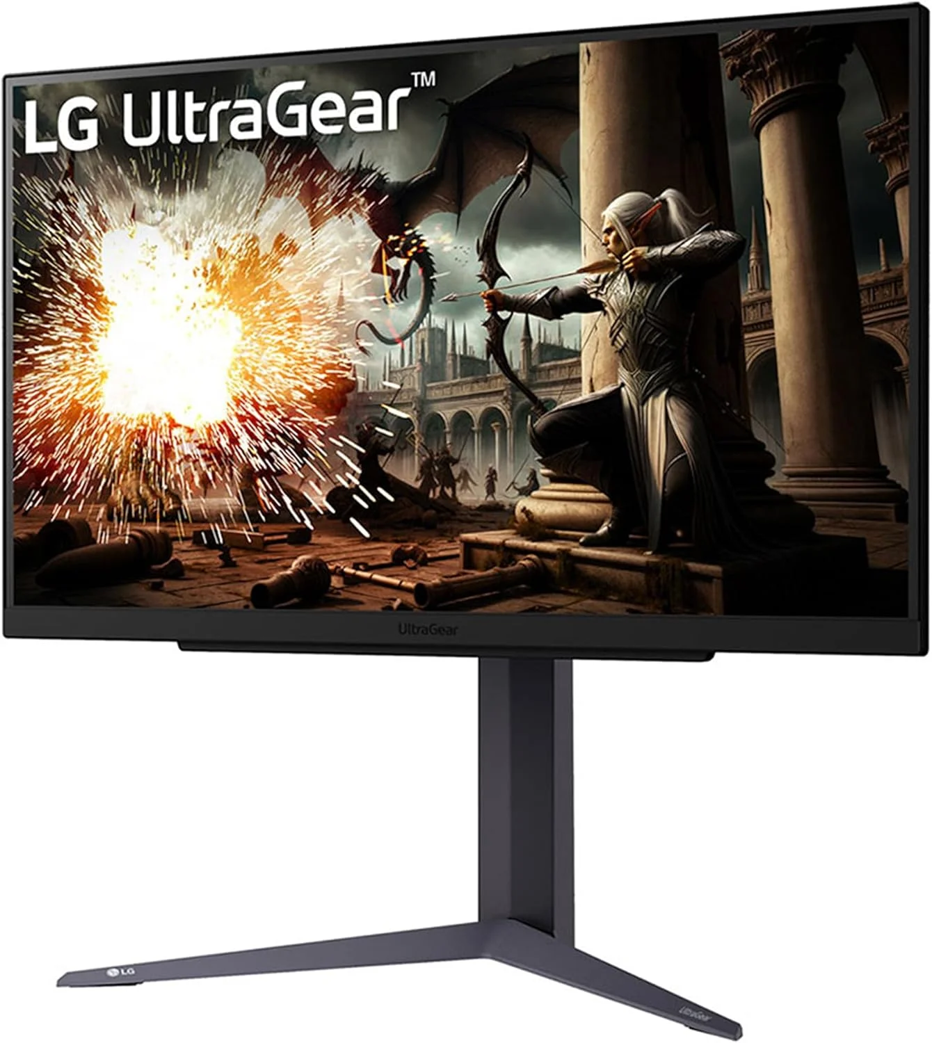 مانیتور گیمینگ ال جی الکترونیکس مدل 27GR75Q-B Ultragear سایز 27 اینچ (68.5 سانتی متر)، 2560x1440، 16:9، WQHD 1440p، پوشش 99% sRGB، HDR10، نرخ تازه سازی 165 هرتز، زمان پاسخگویی 1 میلی ثانیه GtG - مشکی