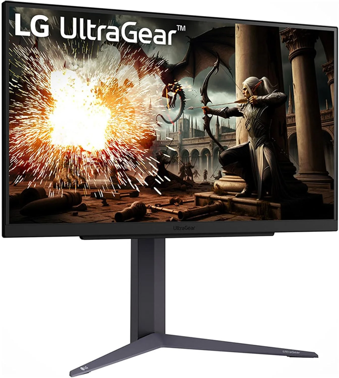 مانیتور گیمینگ ال جی الکترونیکس مدل 27GR75Q-B Ultragear سایز 27 اینچ (68.5 سانتی متر)، 2560x1440، 16:9، WQHD 1440p، پوشش 99% sRGB، HDR10، نرخ تازه سازی 165 هرتز، زمان پاسخگویی 1 میلی ثانیه GtG - مشکی