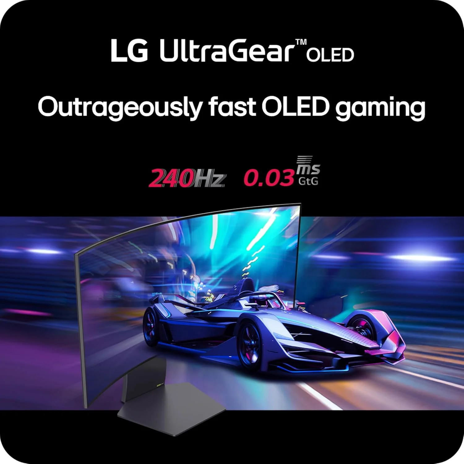 مانیتور گیمینگ خمیده اولد 45 اینچی LG مدل 45GS95QE Ultragear با رزولوشن WQHD، انحنای 800R، نرخ نوسازی 240 هرتز، زمان پاسخگویی 0.03 میلی‌ثانیه، DisplayHDR True Black 400، AMD FreeSync Premium Pro، NVIDIA G-Sync، HDMI 2.1، DisplayPort، قابلیت تنظیم ارتفاع/شیب/چرخش، رنگ مشکی