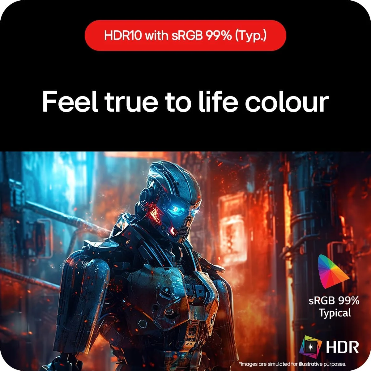 مانیتور کامپیوتر ال‌جی 27GS60QC-B، 68.6 سانتی‌متر [27 اینچ]، 2560 x 1440 پیکسل، Quad HD، LCD، مشکی (HDMI x2، DisplayPort، هدفون)