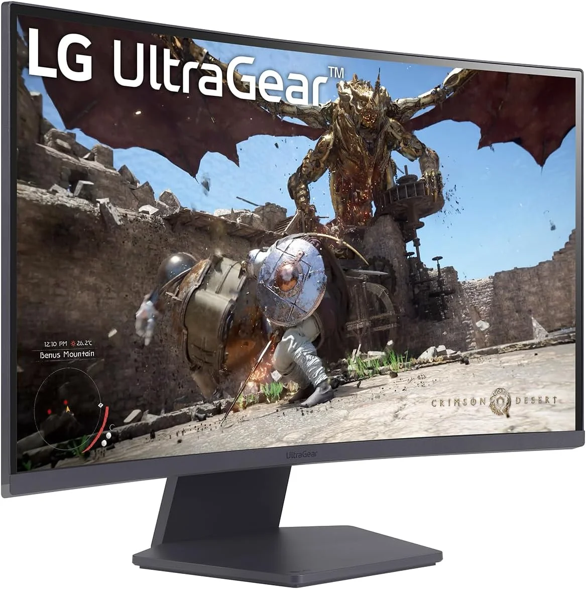 مانیتور کامپیوتر ال‌جی 27GS60QC-B، 68.6 سانتی‌متر [27 اینچ]، 2560 x 1440 پیکسل، Quad HD، LCD، مشکی (HDMI x2، DisplayPort، هدفون)