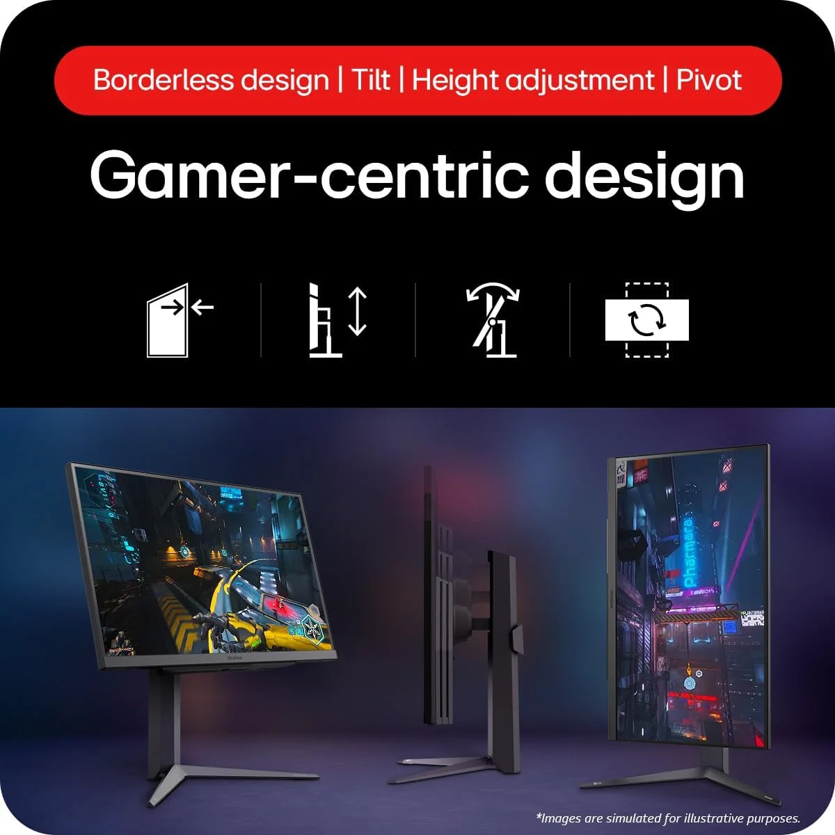 مانیتور کامپیوتر ال‌جی 27GS75Q-B، 68.6 سانتی‌متر [27 اینچ]، 2560x1440 پیکسل، Quad HD، مشکی (IPS 27IN 2560 X 1440 1MS 16:09 - HDMI X2 DISPLAYPORT HEADPHONE)