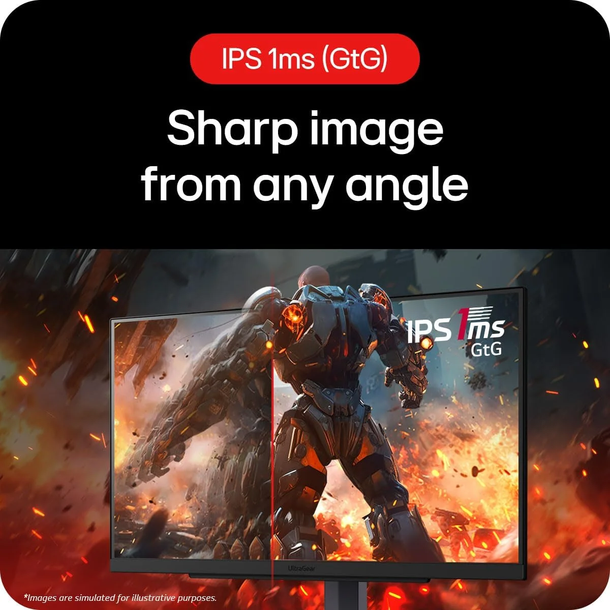 مانیتور کامپیوتر ال‌جی 27GS75Q-B، 68.6 سانتی‌متر [27 اینچ]، 2560x1440 پیکسل، Quad HD، مشکی (IPS 27IN 2560 X 1440 1MS 16:09 - HDMI X2 DISPLAYPORT HEADPHONE)