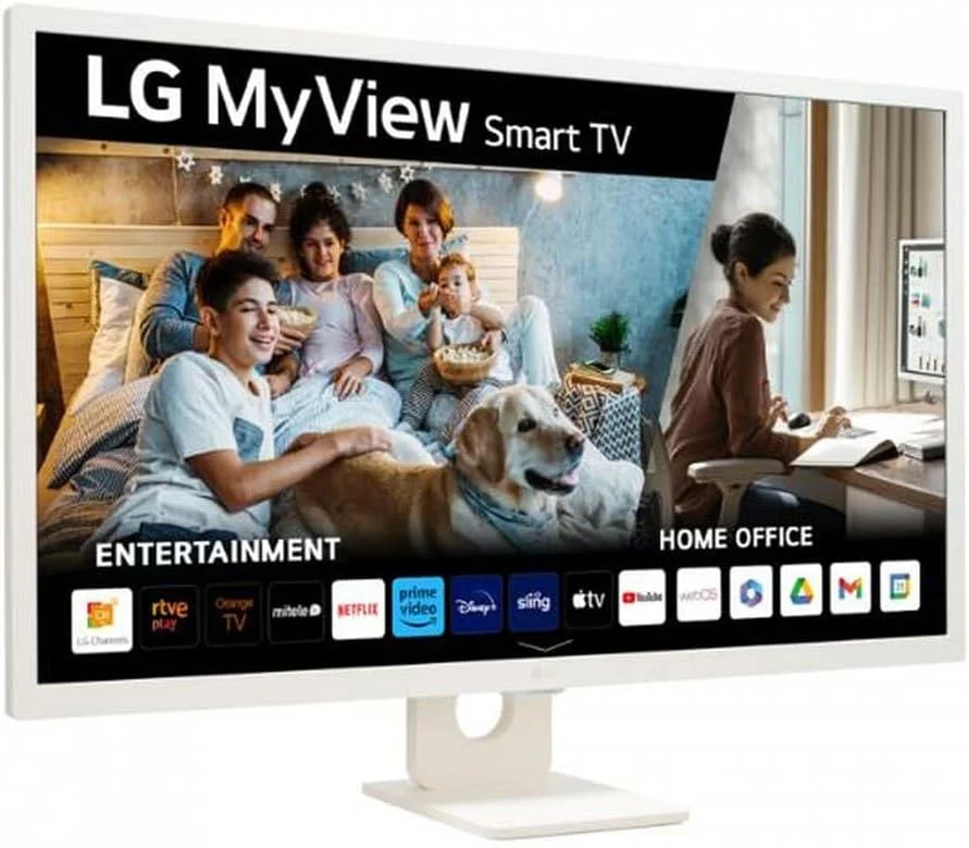 مانیتور هوشمند 27 اینچی ال جی Full HD LED مدل 27SR50F-W.AEU با رزولوشن 1920x1080 پیکسل، سفید
