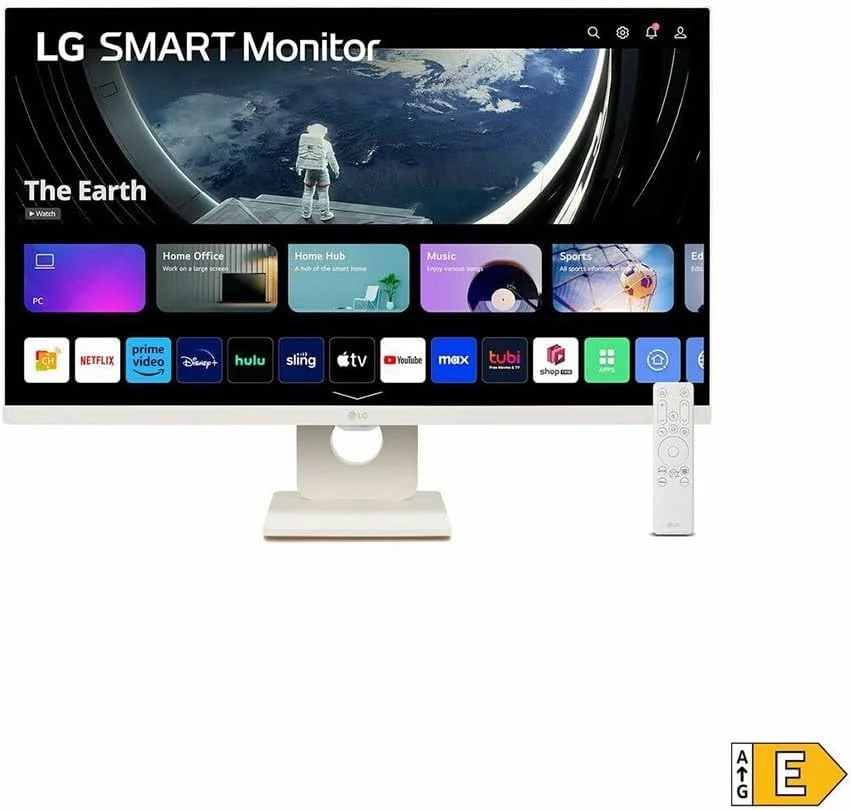 مانیتور هوشمند 27 اینچی ال جی Full HD LED مدل 27SR50F-W.AEU با رزولوشن 1920x1080 پیکسل، سفید