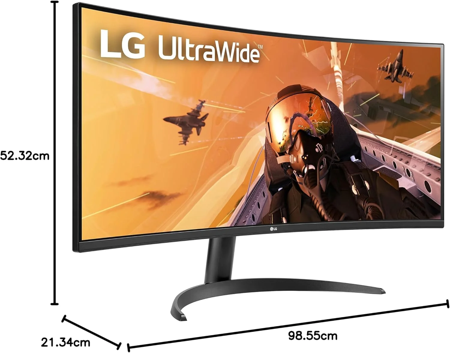مانیتور گیمینگ خمیده فوق عریض 34 اینچی LG 34WP60C-B با نسبت تصویر 21:9 و رزولوشن QHD (3440x1440) با نرخ تازه سازی 160 هرتز، پوشش 99% طیف رنگی sRGB و HDR 10، AMD FreeSync Premium و صفحه نمایش 3 طرفه تقریبا بدون حاشیه با قابلیت تنظیم شیب، مشکی مانیتور گیمینگ خمیده فوق عریض 34 اینچی LG 34WP60C-B با نسبت تصویر 21:9 و رزولوشن QHD (3440x1440) با نرخ تازه سازی 160 هرتز، پوشش 99% طیف رنگی sRGB و HDR 10، AMD FreeSync Premium و صفحه نمایش 3 طرفه تقریبا بدون حاشیه با قابلیت تنظیم شیب، مشکی