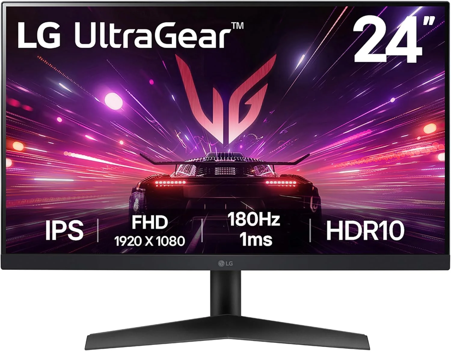 مانیتور ال جی 24GS60F-B.AEK کامپیوتر 24 اینچ [24] 1920 x 1080 پیکسل فول اچ دی مشکی (IPS 24 اینچ 1920 X 1080 1MS 16:09 - 1000:01:00 HDMI X2 DISPLAYPORT)