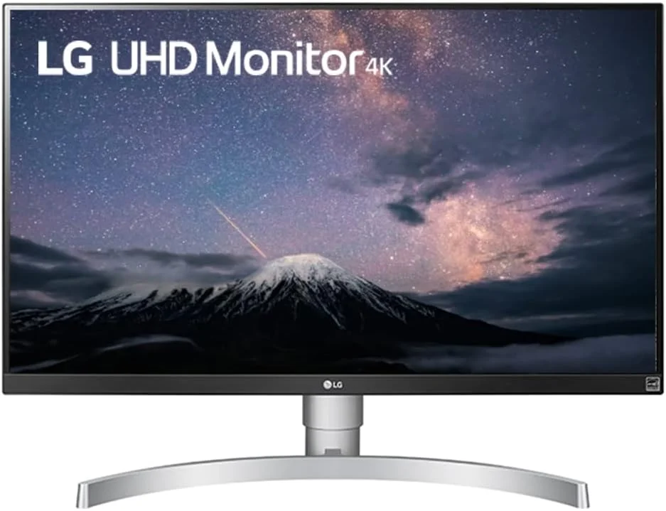 مانیتور ال ای دی 27 اینچی 4K UHD ال جی با VESA Display HDR 400، سفید نقره ای - 27UL650-W