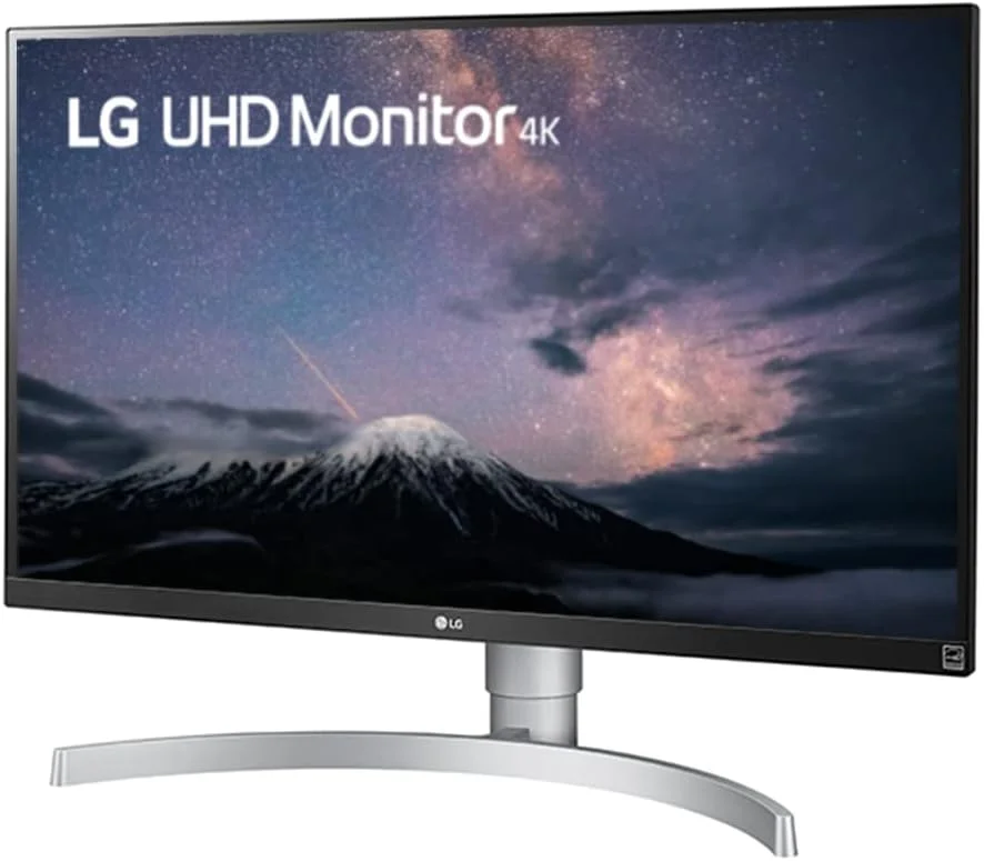 مانیتور ال ای دی 27 اینچی 4K UHD ال جی با VESA Display HDR 400، سفید نقره ای - 27UL650-W