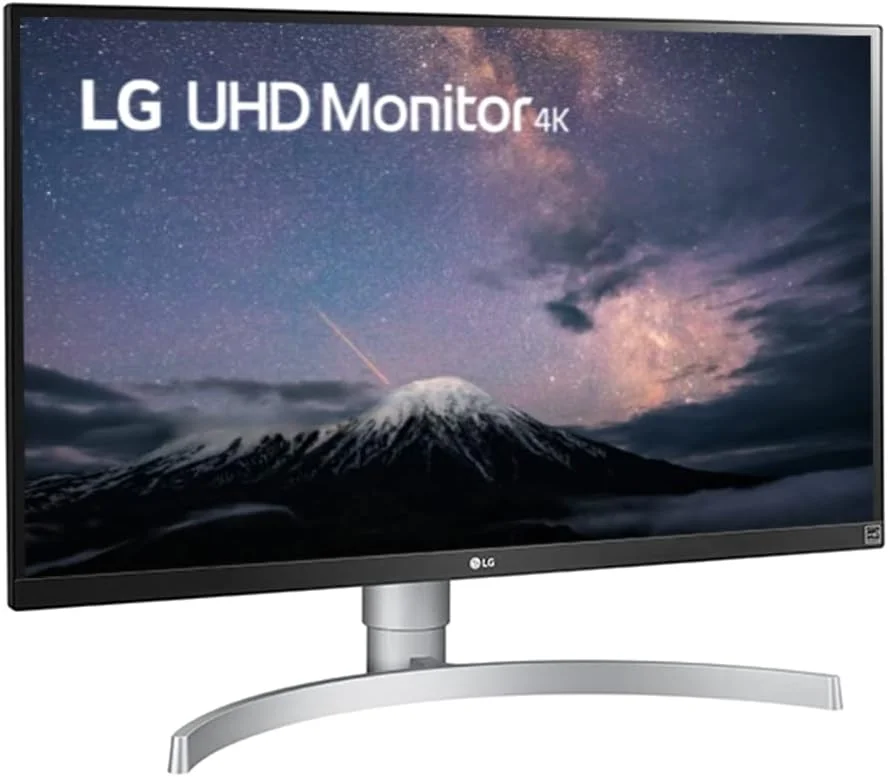 مانیتور ال ای دی 27 اینچی 4K UHD ال جی با VESA Display HDR 400، سفید نقره ای - 27UL650-W