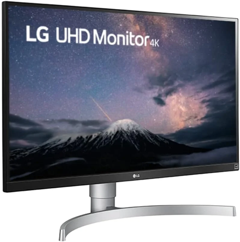 مانیتور ال ای دی 27 اینچی 4K UHD ال جی با VESA Display HDR 400، سفید نقره ای - 27UL650-W