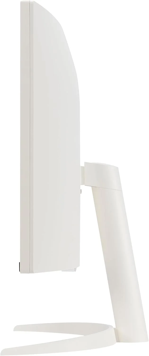 مانیتور هوشمند خمیده 34 اینچی LG مدل 34SR60QC-W با کیفیت QHD (3440x1440)، قابلیت استریم، صفحه نمایش UltraWide، سیستم عامل webOS، HDR10، نرخ نوسازی 100 هرتز، بلندگوی داخلی، AirPlay2، Screen Share، بلوتوث، برنامه ThinQ، رنگ سفید