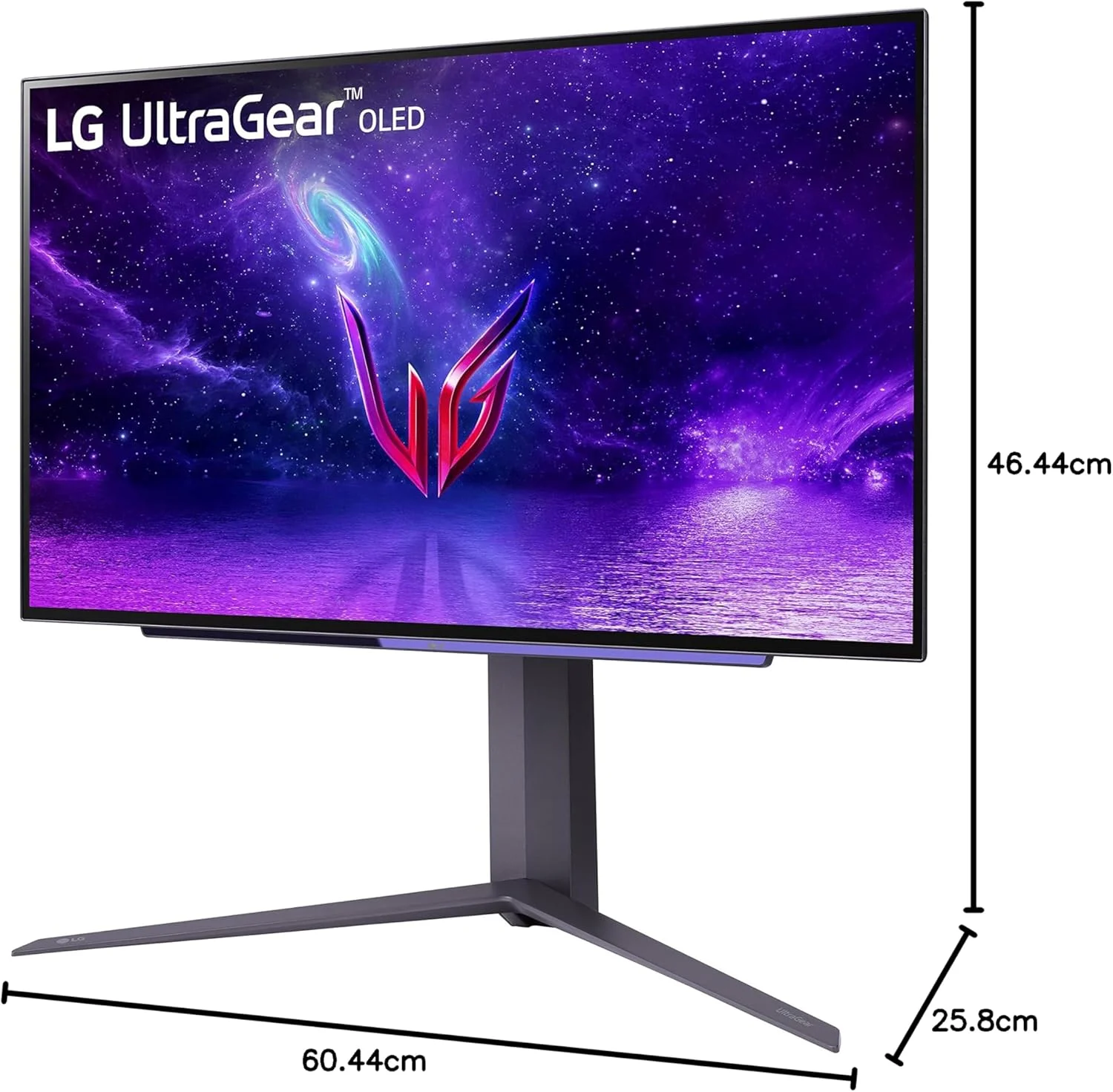 مانیتور گیمینگ 27 اینچی LG Ultragear OLED QHD با نرخ تازه سازی 240 هرتز، زمان پاسخگویی 0.03 میلی ثانیه GtG و سازگار با nVIDIA G-SYNC، مشکی (27GR95QE-B.AUS)
