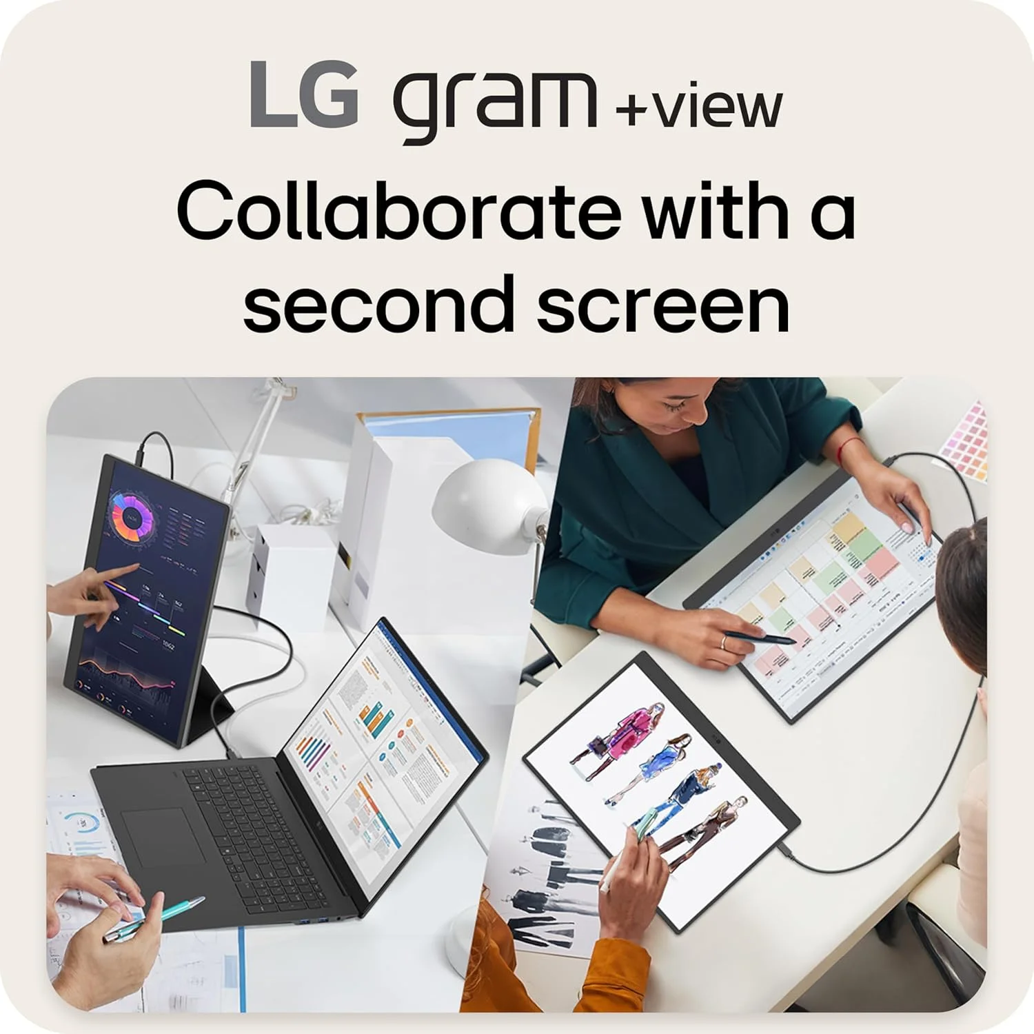 مانیتور قابل حمل 17 اینچی LG gram +View، سبک وزن، WQXGA (2560x1600) با پنل IPS ضد تابش نور، نسبت تصویر 16:10، پوشش رنگی تا 99% DCI-P3، بلندگوی داخلی، USB Type-C، DisplayPort، mini HDMI - نقره ای تیتانیومی مانیتور قابل حمل 17 اینچی LG gram +View، سبک وزن، WQXGA (2560x1600) با پنل IPS ضد تابش نور، نسبت تصویر 16:10، پوشش رنگی تا 99% DCI-P3، بلندگوی داخلی، USB Type-C، DisplayPort، mini HDMI - نقره ای تیتانیومی