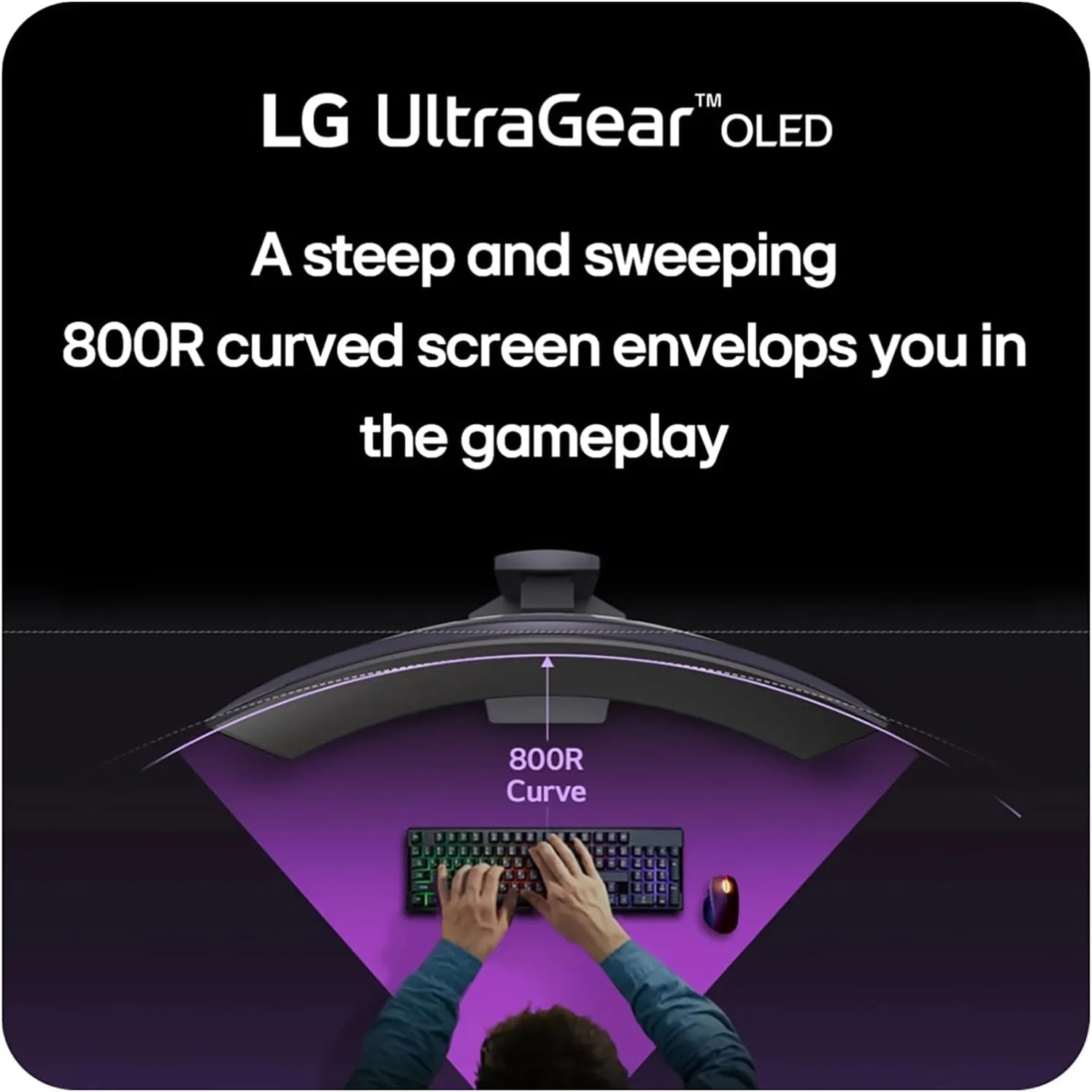 مانیتور گیمینگ خمیده 39 اینچی LG Ultragear OLED - WQHD 240Hz، 0.03ms، سازگار با NVIDIA G-Sync، انحنای 800R، USB Type-C، DisplayHDR True Black 400 مانیتور گیمینگ خمیده 39 اینچی LG Ultragear OLED - WQHD 240Hz، 0.03ms، سازگار با NVIDIA G-Sync، انحنای 800R، USB Type-C، DisplayHDR True Black 400