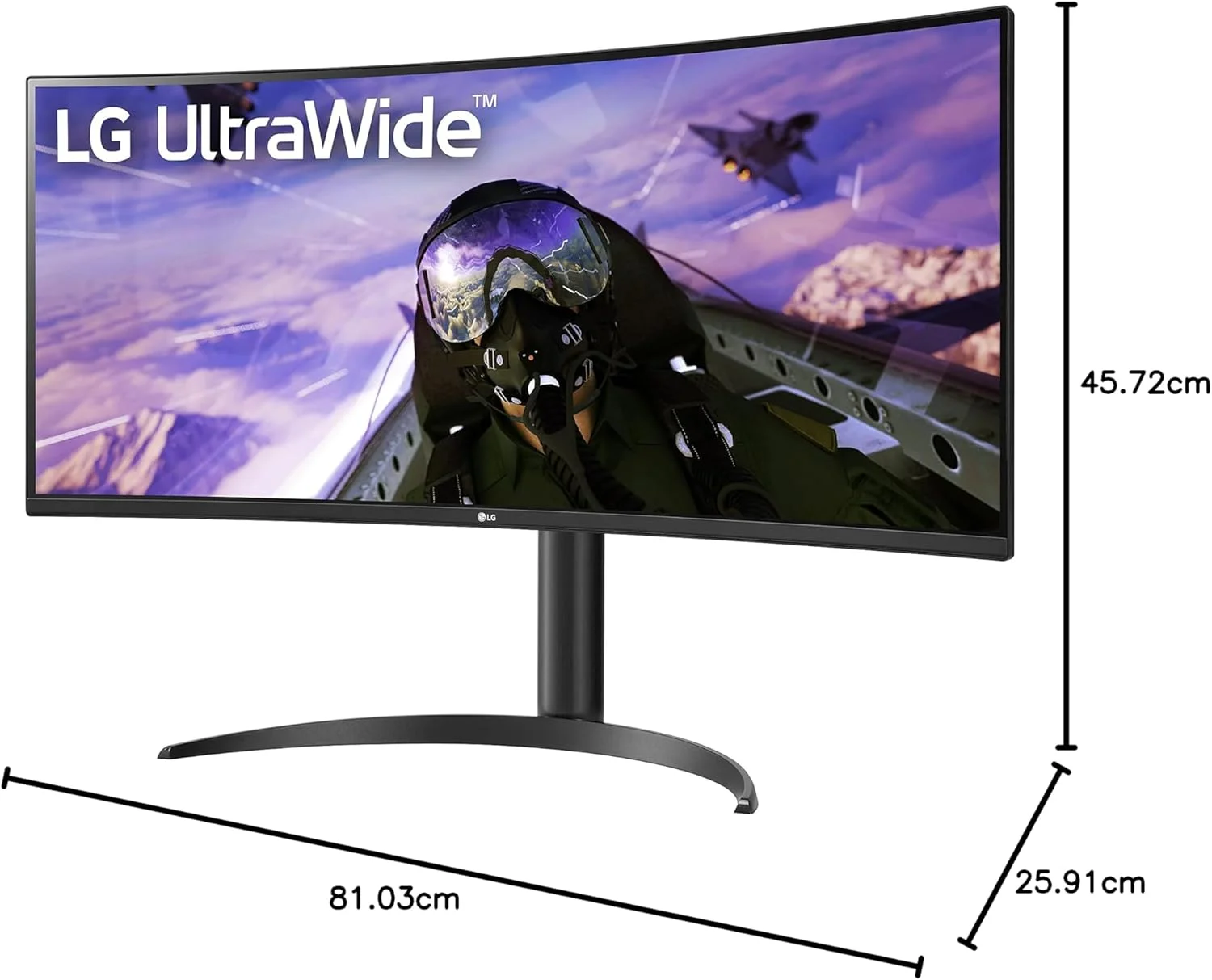 مانیتور فوق عریض 34 اینچی الجی مدل 34WP65C - QHD، 3440x1440P، IPS، HDR10، خمیده، طراحی ارگونومیک، AMD FreeSync™، ویژگیهای گیمینگ، مشکی مانیتور فوق عریض 34 اینچی الجی مدل 34WP65C - QHD، 3440x1440P، IPS، HDR10، خمیده، طراحی ارگونومیک، AMD FreeSync™، ویژگیهای گیمینگ، مشکی
