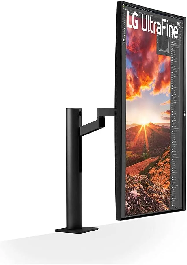 مانیتور ال‌جی 32UN880 ERGO سایز 31.5 اینچ UltraHD 4K LED IPS HDR، 3840x2160، AMD FreeSync 60Hz، HDMI 2.0، Display Port 1.4، USB-C، USB Hub، اسپیکر استریو 10W، خروجی صدا، Flicker Safe، پایه ERGO، مشکی