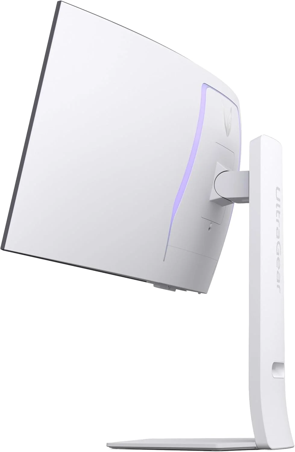 مانیتور گیمینگ خمیده 34 اینچی اولتراگیر OLED ال‌جی مدل 34GS95QE، رزولوشن WQHD، انحنای 800R، نرخ تازه‌سازی 240 هرتز، زمان پاسخ‌دهی 0.03 میلی‌ثانیه، DisplayHDR True Black 400، AMD FreeSync Premium Pro، NVIDIA G-Sync، HDMI 2.1، DisplayPort، پایه با قابلیت تنظیم ارتفاع/شیب/چرخش، سفید